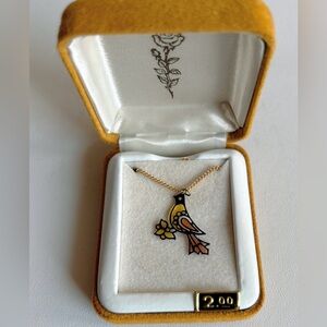 Dainty bird necklace